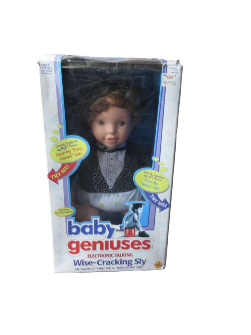 1997 Toy Biz BABY GENIUSES ELECTRONIC WISE-CRACKING SLY Doll 16" READ